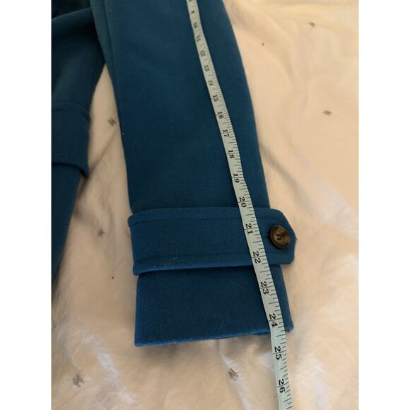 NWT Ann Taylor Wool Blend Refined Peacoat Lagoon Blue Sz Small S Peacock Teal - Picture 8 of 9